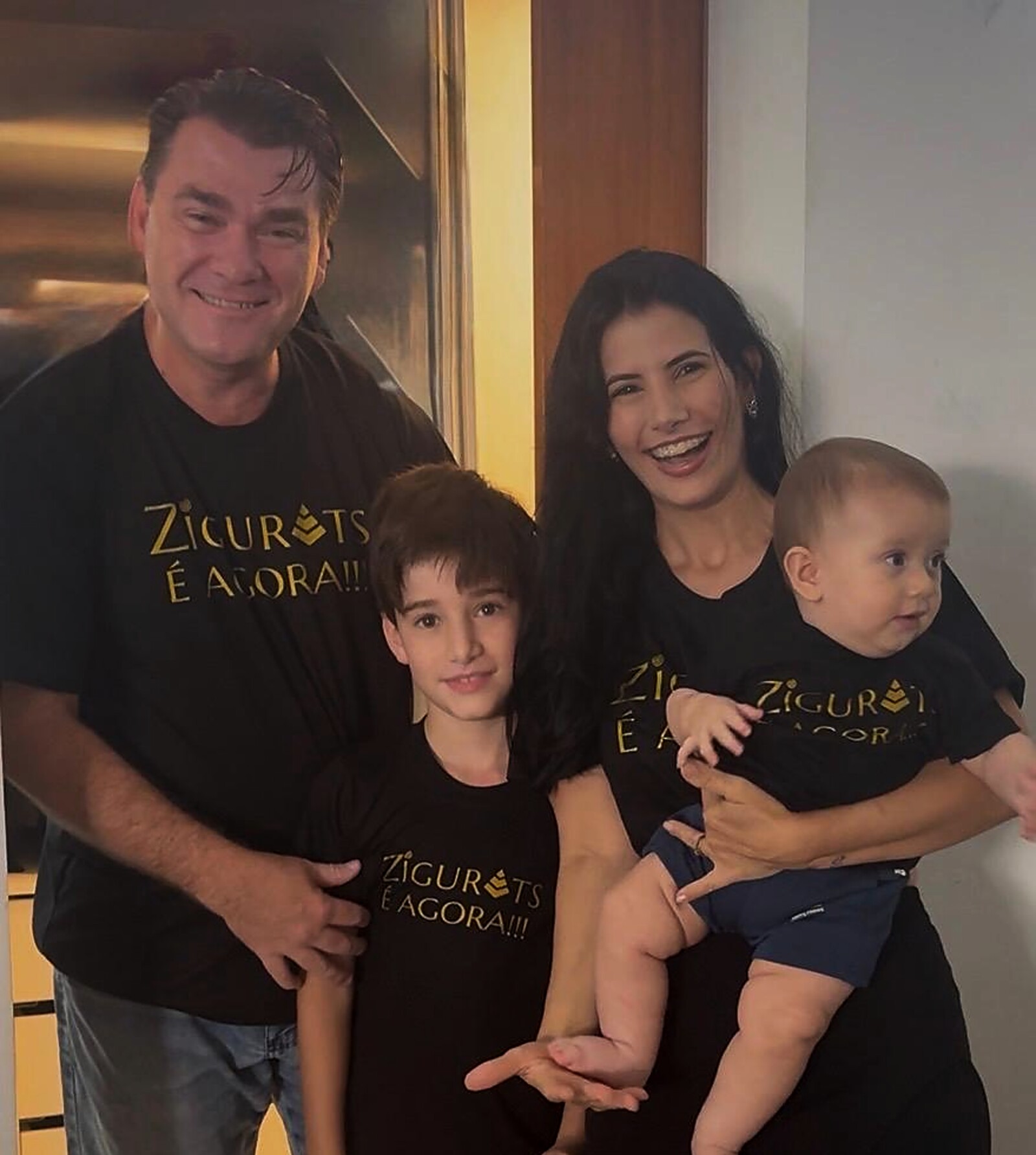 Márcio, Mirian e filhos — família ZGA em Zigurats
